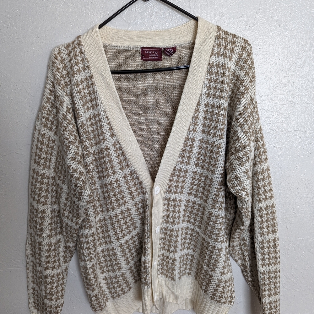 Vintage Vtg Cambridge Classics Cardigan Sweater Mens Size M